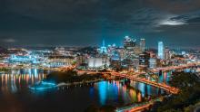 Pittsburgh skyline at night